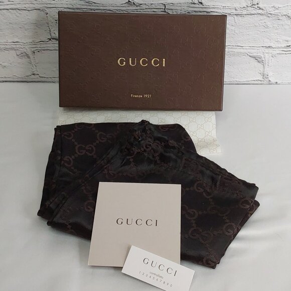 'GUCCI' SIGNATURE'CC' BOX, DUST BAG, TISSUE PAPER, INSERT CARD 4-PIECE GIFT SET - Picture 10 of 11